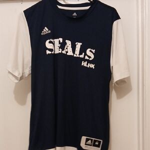 Adidas Kids Navy and White Graphic T-Shirt